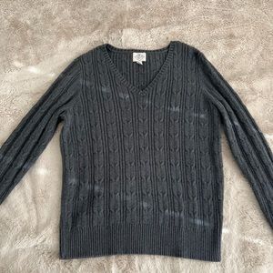 St. John’s Bay Womens V Neck Long Sleeve Pullover Knit Sweater